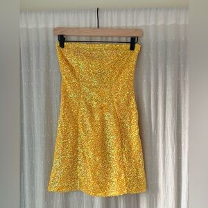 Oh Polly Buttercup Sequin Dress